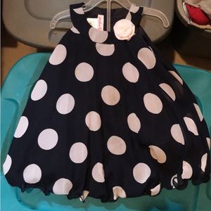 Girls 18 month Navy blue polka dot dress! Excellent condition!